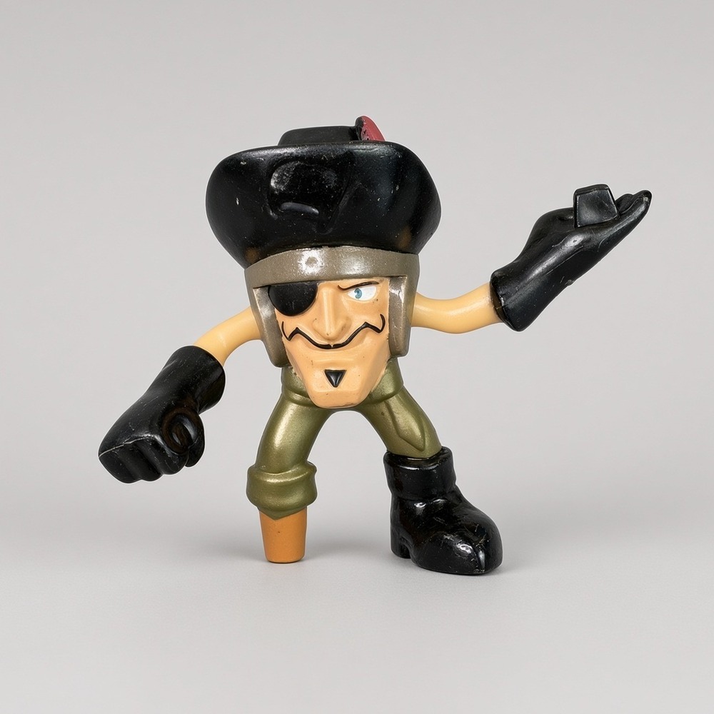McDonalds Happy Meal Toy 2013 Pirate Action Figure Eyepatch Peg Leg 3 Inch